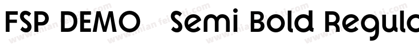 FSP DEMO   Semi Bold Regular字体转换